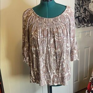 Cato Paisley Print Women's Top